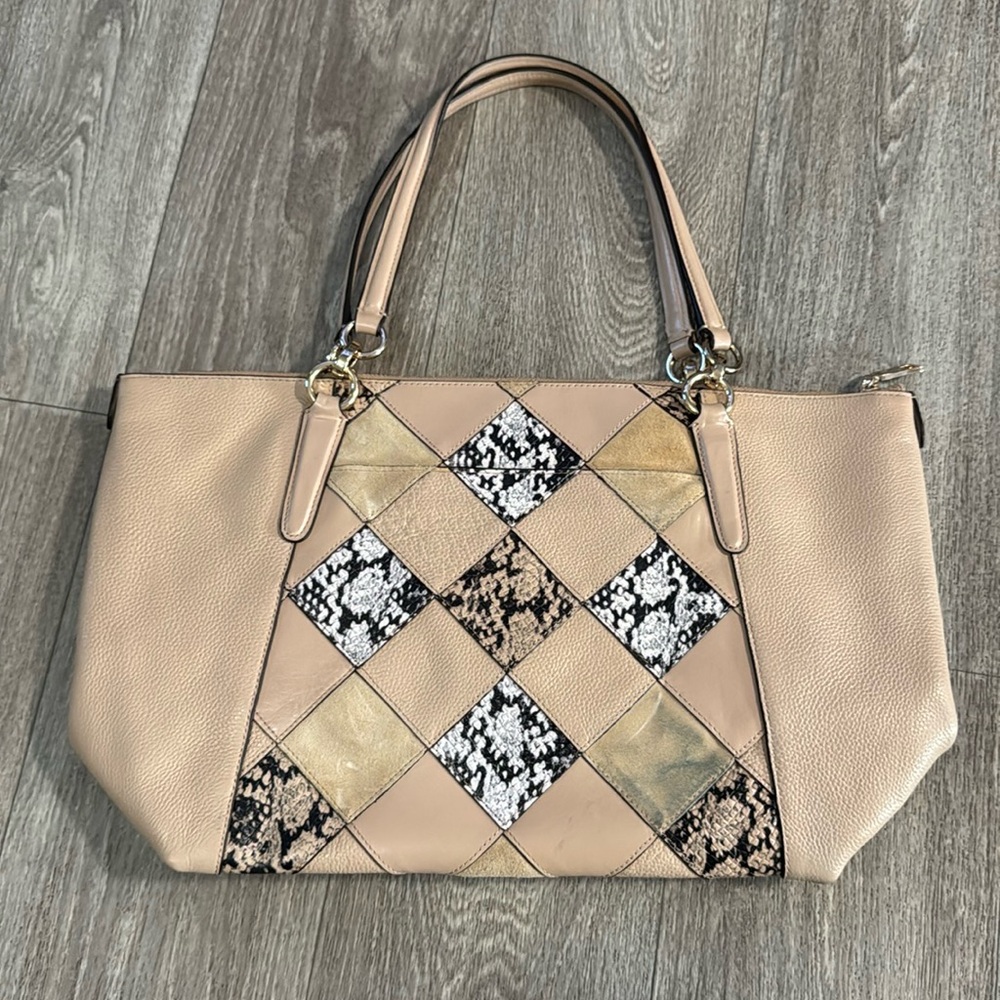 Coach Snake Patchwork Ava Tote - image 7